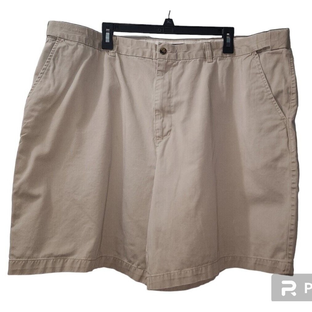 Architect‎ Casual Shorts Khaki Flat Front Relaxed Fit Mens Size XL